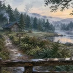 Découvrir Morvan : sentier vers un lac forestier au Morvan