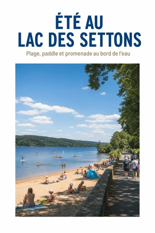 Plus beau lac du Morvan : le lac des Settons, animé, familial et parfait pour la baignade et les activités