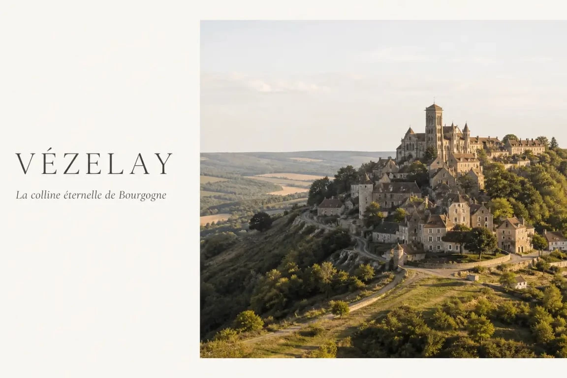Week end morvan à Vézelay avec la basilique sur la colline