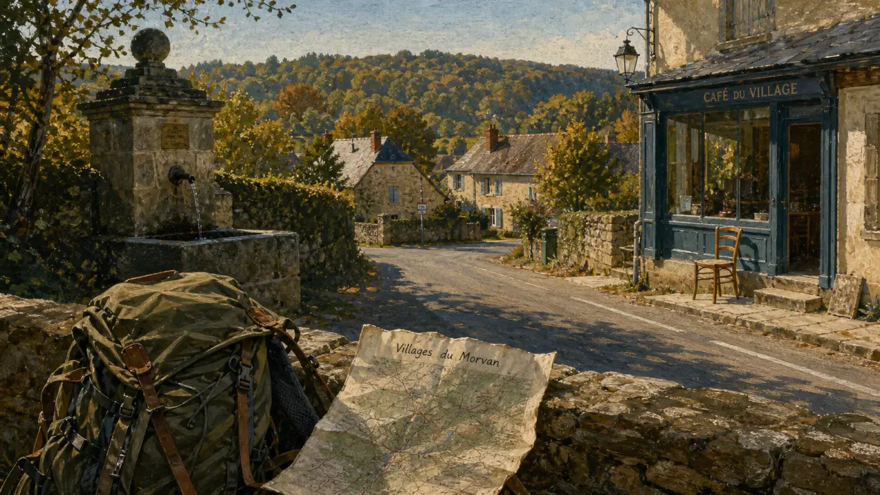 Le p'tit monde du Morvan : village, fontaine et chemins pour ralentir