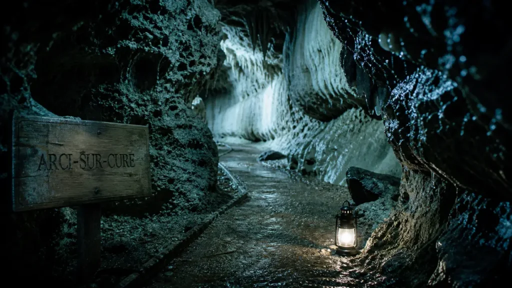 Lieu insolite Yonne : entrée des grottes d’Arcy-sur-Cure