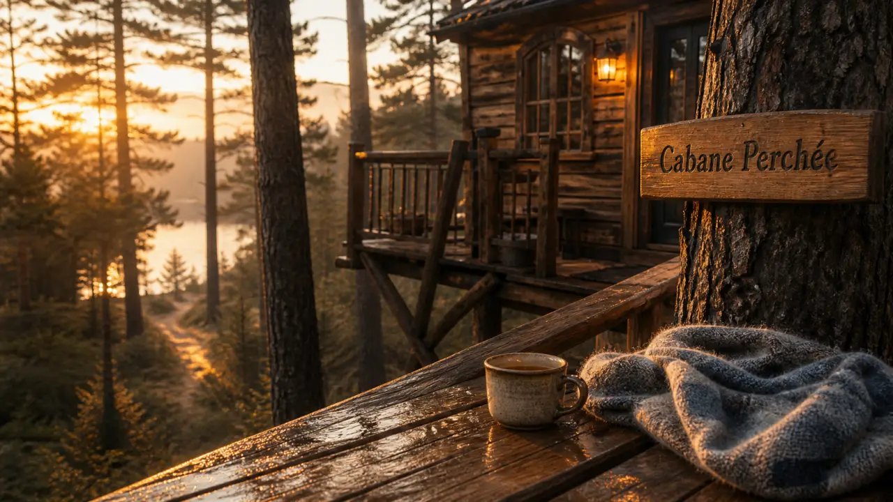 Location insolite Bourgogne : cabane perchée au Morvan