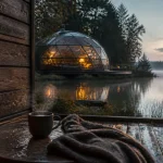 Lodge insolite en forêt, hébergement nature