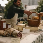 Producteurs locaux morvan : table de marché fermier, fromages et miel