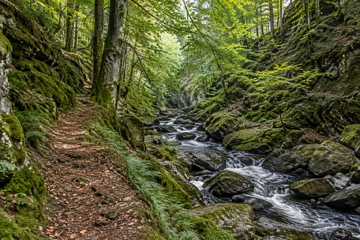 Gorges de Narvau à Lormes, destination nature parmi les villes et villages du Morvan