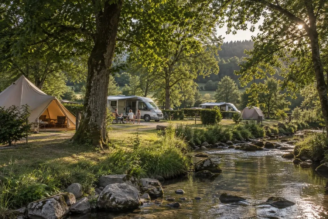 Camping Les 2 Rivières Morvan entre nature et rivière
