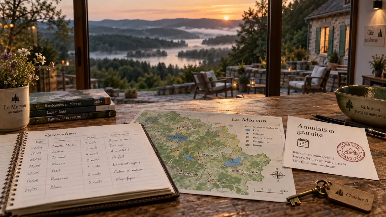 Hébergement morvan : clés et carte du Morvan près de la forêt