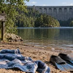 Lac du setton morvan : plage, palmes et barrage des Settons
