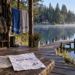 Location chalet bord de lac Morvan : accès au lac et confort