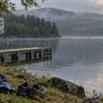 Baignade morvan au lac des Settons, zone surveillée