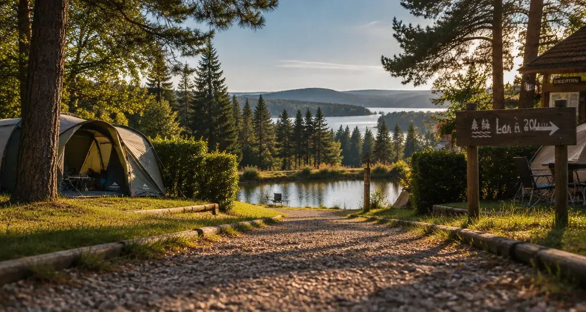 Camping les mesanges morvan, lac des Settons à 200 m