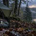 Camping sauvage Morvan : bivouac autorisé, tente en forêt sous brume