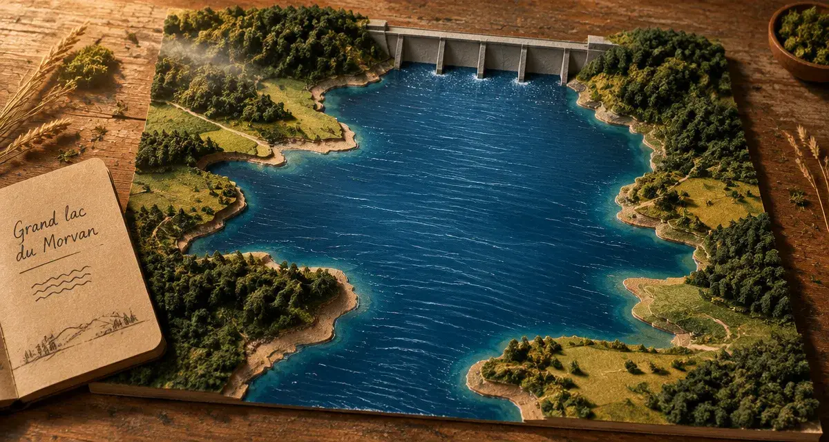 Grand lac du Morvan : nature sauvage et nautisme