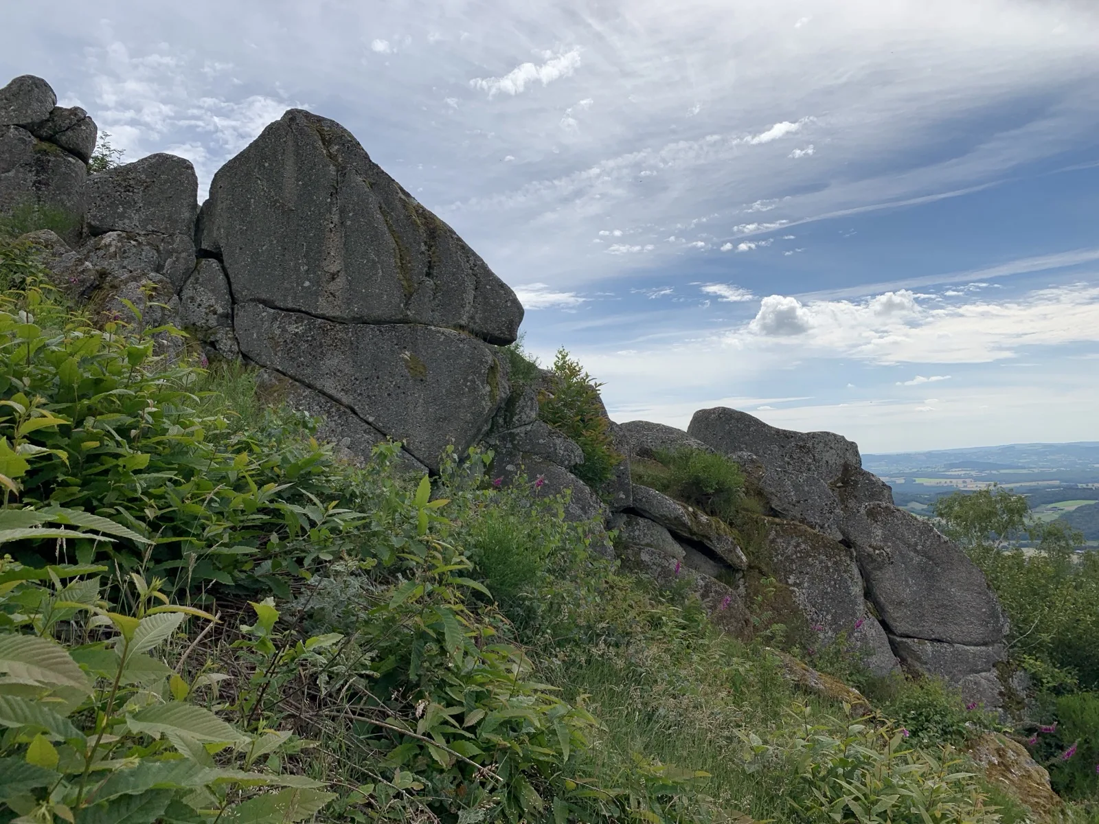 Blocs de granite des Rochers du Carnaval à Uchon